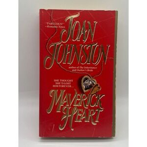 Joan Johnston Maverick Heart Book OS Red Good Historical Romance Paperback